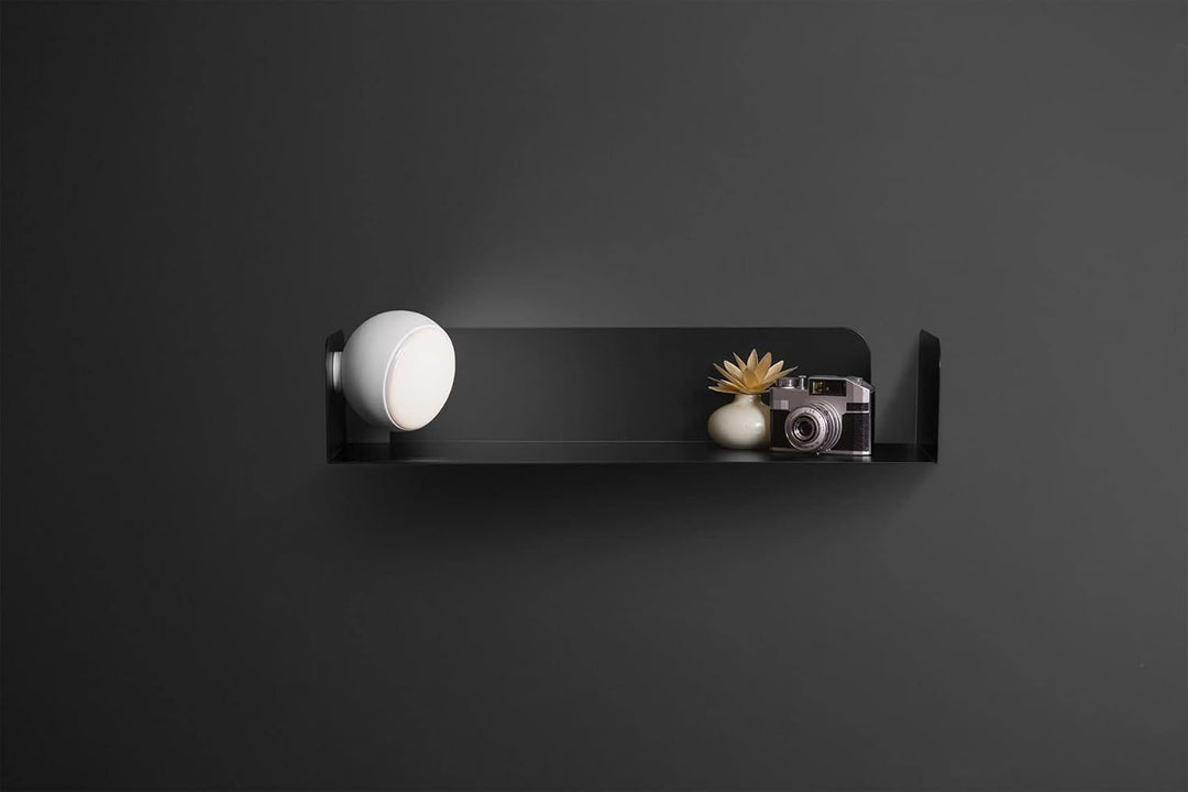 D-Segno Wandregal Metall - Regal Wand, Einzigartiges minimalistisches und modernes Design, Wandbuchh