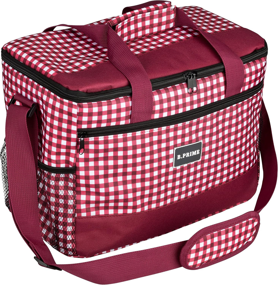 B.PRIME 20L Kühltasche Classic I 36x26x22cm I Isoliertasche I Lunch-Tasche I Kühlbox I Picknick-Tasc