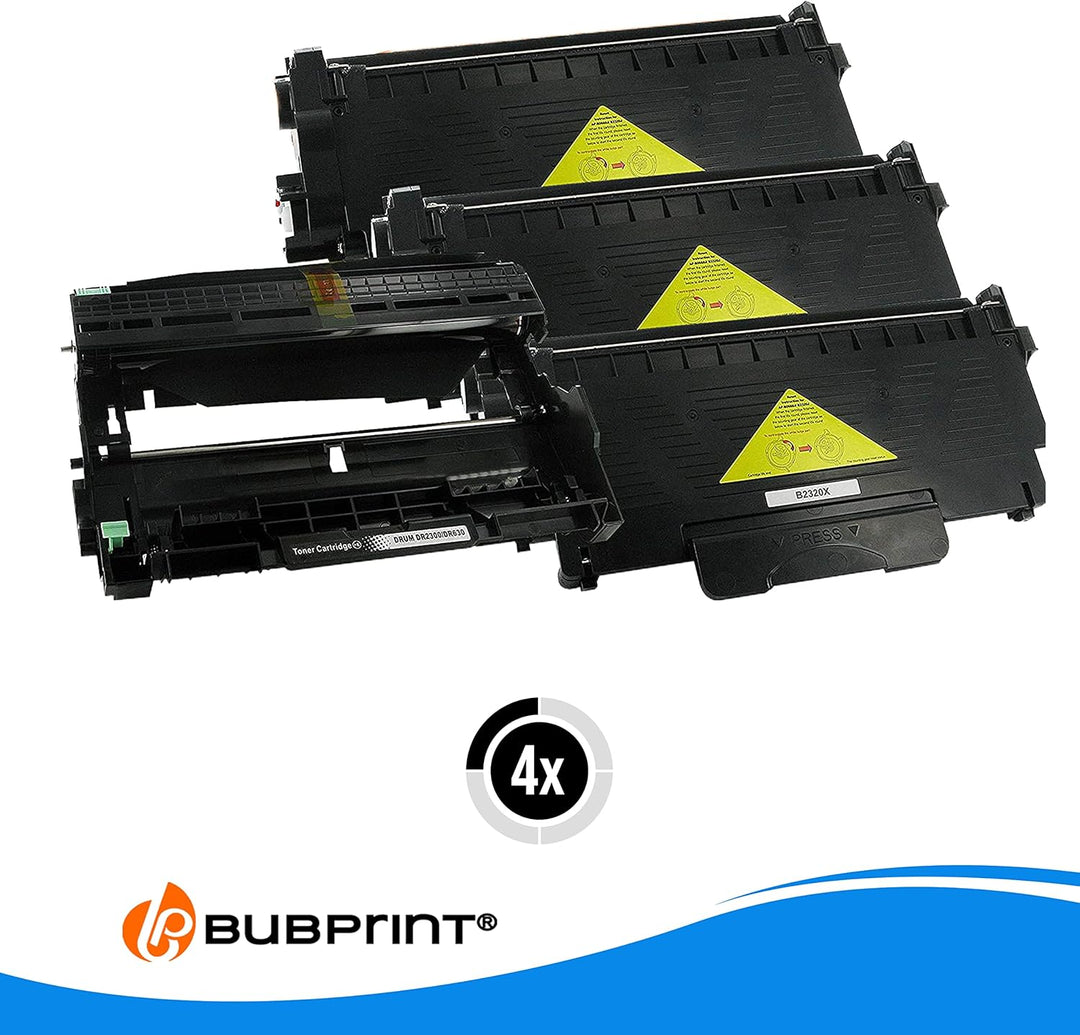 2 Toner und Trommel kompatibel als Ersatz für Brother TN-2320 DR-2300 für DCP-L2500D DCP-L2520DW DCP