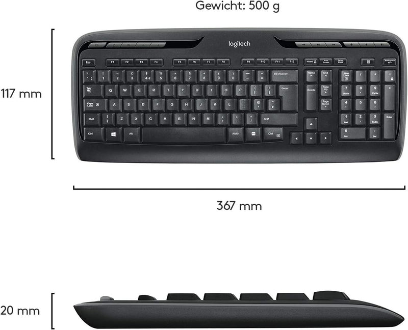 Logitech MK330 QWERTY US Intl