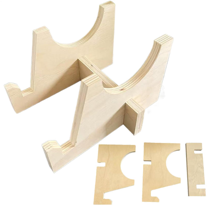 Balance Board Aufbewahrungsregal aus Holz, Rollbrettständer, Trainingsständer mit stabilem Holzrahme