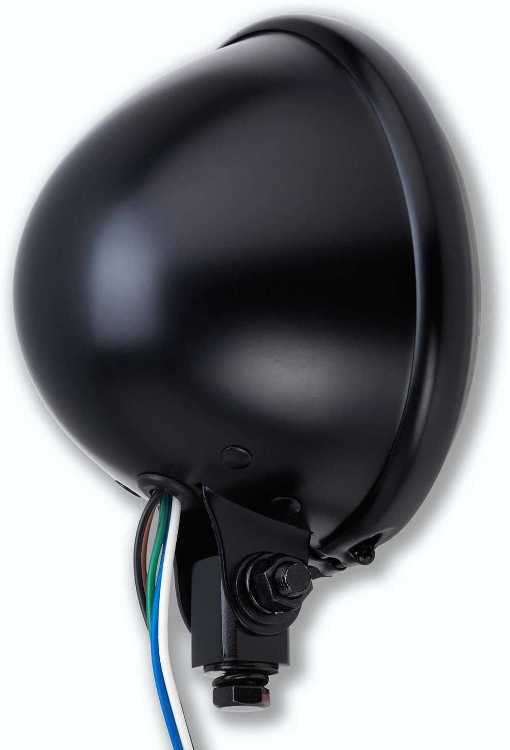 Germany Motorsports Motorrad Haupt Front Scheinwerfer Bullet Bates-Style schwarz E-geprüft universal
