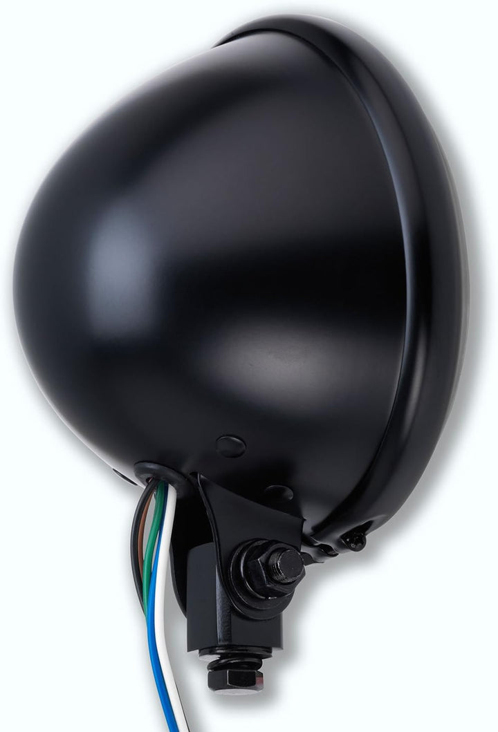 Germany Motorsports Motorrad Haupt Front Scheinwerfer Bullet Bates-Style schwarz E-geprüft universal