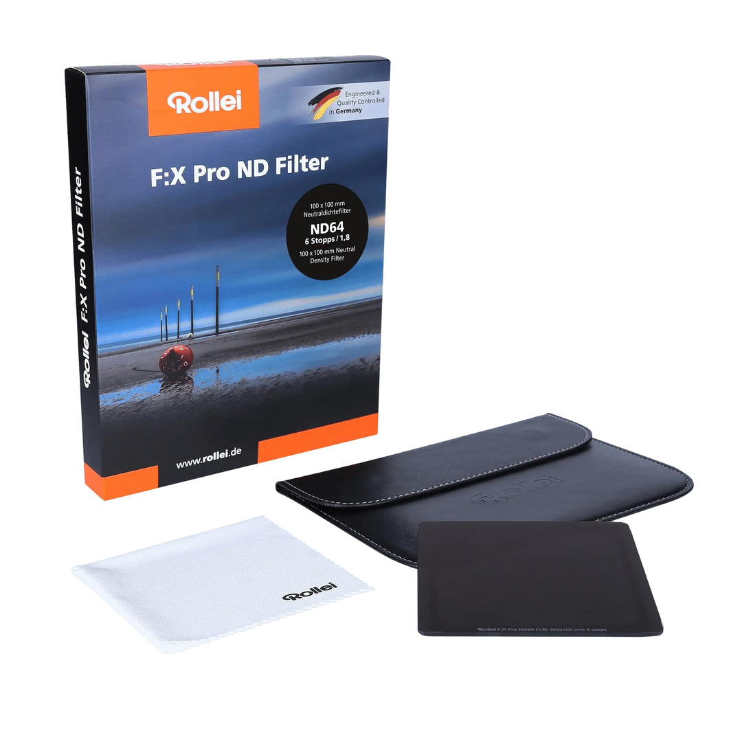 Rollei Filter F:X Pro ND 1000 Filter I Graufilter 100mm aus Gorilla-Glas mit Luminance Coating I Ide