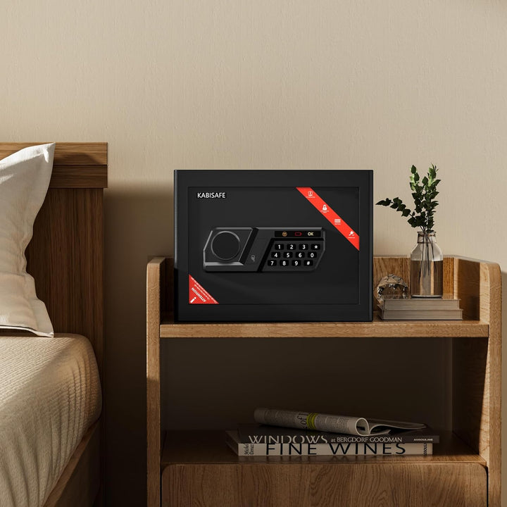 KABISAFE 20L Safe Tresor für Zuhause, Möbeltresor mit Zahlenschloss,Digitaler Tresor mit Herausnehmb