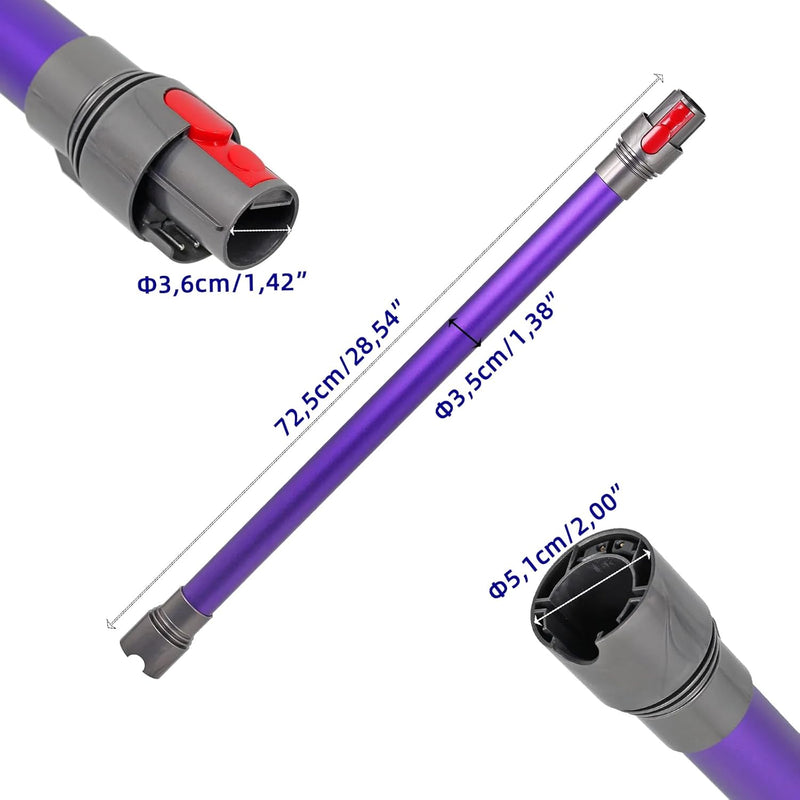 Schnellspanner Teleskop-rohr Ersatz passend für Dyson V15 V11 V10 V8 V7 Staubsauger Röhrchen, Ersatz