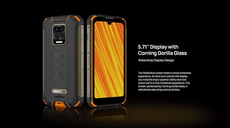 DOOGEE S59 PRO【2021】 Outdoor Handy ohne Vertrag, 10000mAh Akku, Octa Core 4GB+128GB(256GB Externe SD