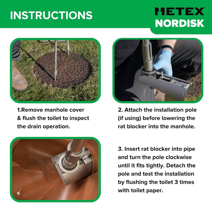 Metex Online TX11 Rattenblocker, 100 mm 100mm (4"), 100mm (4")
