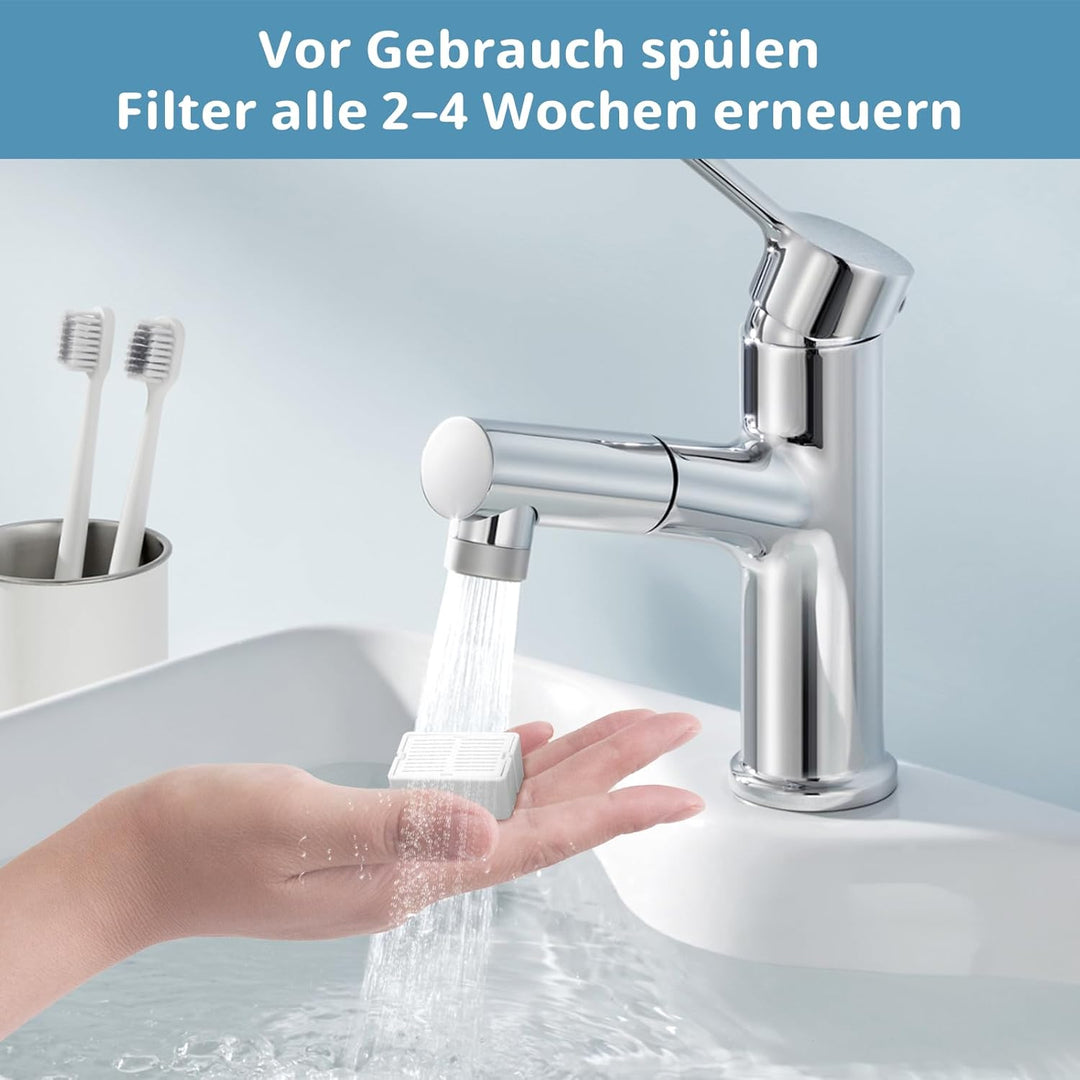 Katzen Trinkbrunnen Filter für 2.1L Katzenbrunnen Keramik, 16 Stück Tränkenfilter und 4 Stück Schaum