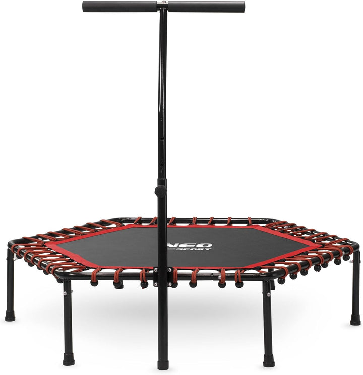 Neo-Sport Fitness Trampolin Klein Mit Höhenverstellbarem Haltegriff Mini Jumping Trampolin Erwachsen