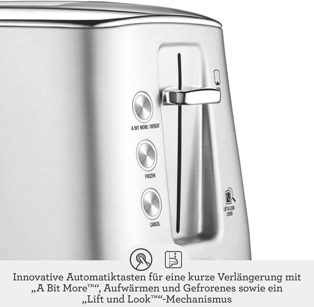 Sage - Toast Select Luxe - 2-Scheiben-Toaster mit LED-Countdown-Anzeige - Mit Liftfunktion, 6 Einste