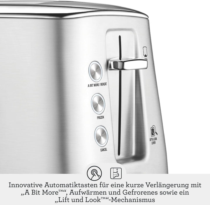Sage - Toast Select Luxe - 2-Scheiben-Toaster mit LED-Countdown-Anzeige - Mit Liftfunktion, 6 Einste