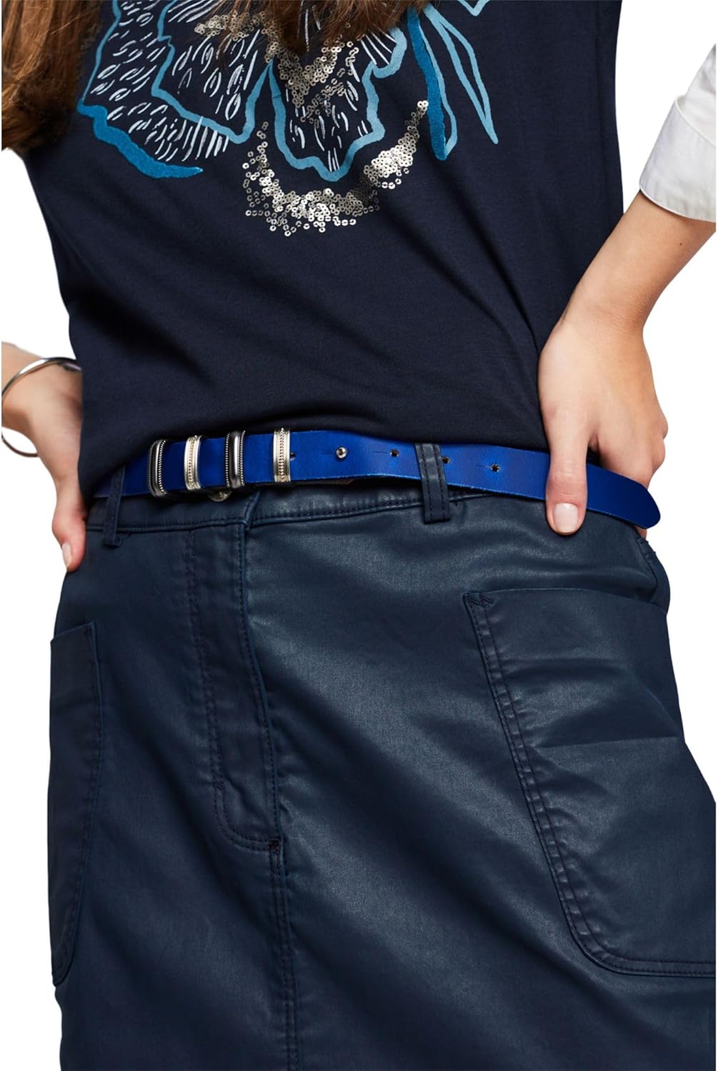 ESPRIT Damen Gürtel, 85 410/Bright Blue