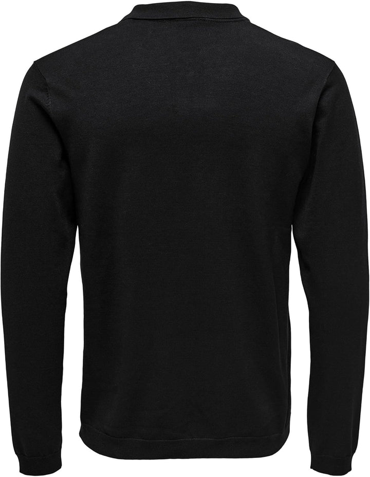 Only & Sons Male Polo ONSWYLER Pullover XL Schwarz, XL Schwarz