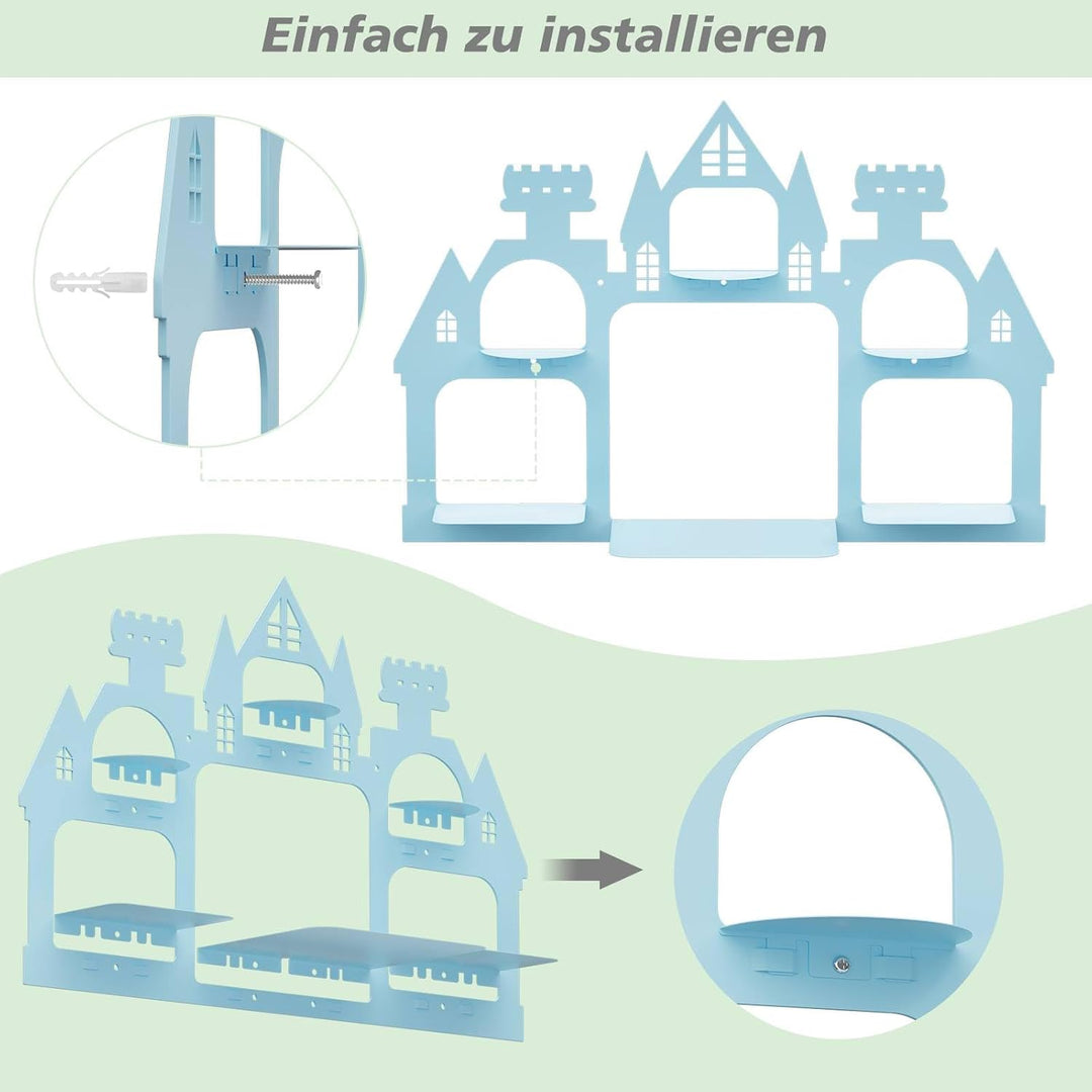 Klein Regal für Tonies, Magnetisch Waldregal fur Toniebox Wandhalterung, Metall Regal fur Tonie Figu