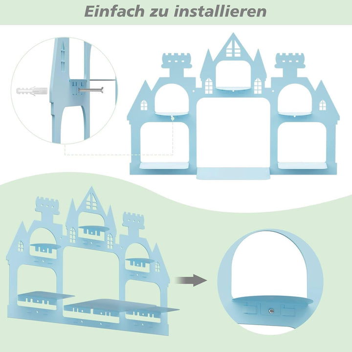 Klein Regal für Tonies, Magnetisch Waldregal fur Toniebox Wandhalterung, Metall Regal fur Tonie Figu