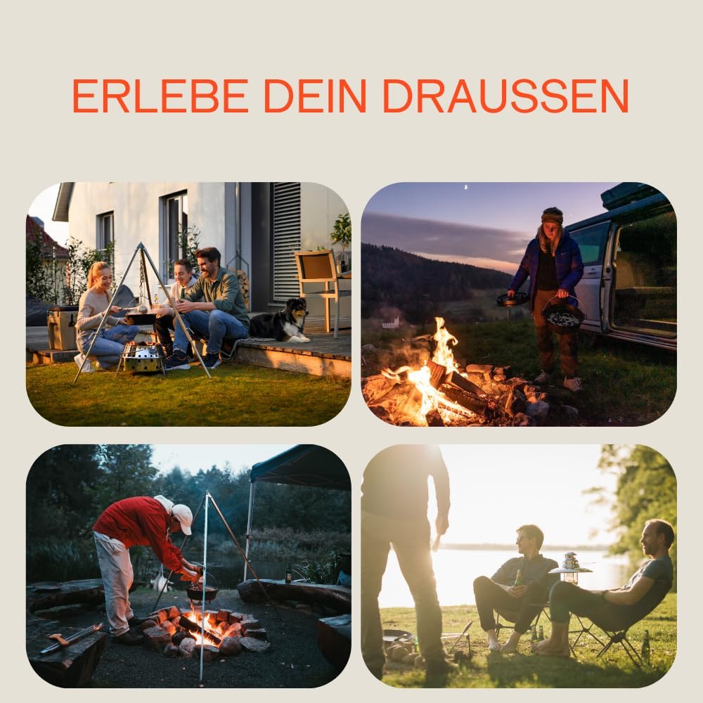 Petromax Feuertopf ft9 Set Einsteiger – bestehend aus Feuertopf ft9, Deckelheber, Schaber, Pflegepas