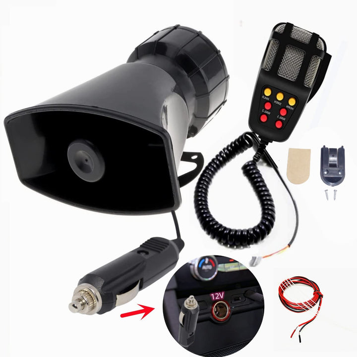 Car Horn Autohupe einfache Verbindung Schliessen Sie den Zigarettenanzünder des Autos an 130db Alarm