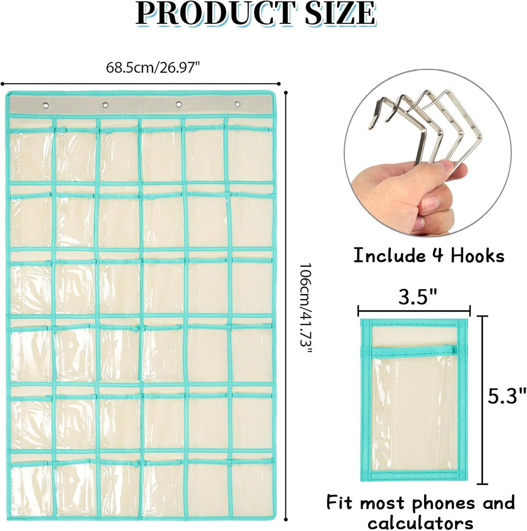SAVORLIVING Organizer zum Aufhängen über der Tür, Handy, zum Aufhängen, Klassenzimmer, Diagramm, Wan
