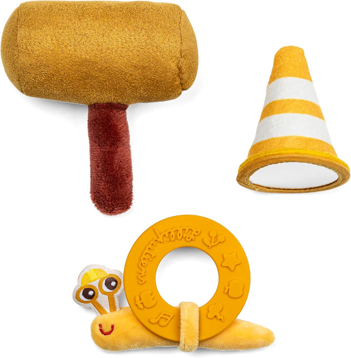 Lilliputiens – Aktivitätsplüschtier Jules der Hund – Babyspielzeug mit Geräuschen, Texturen und Acce