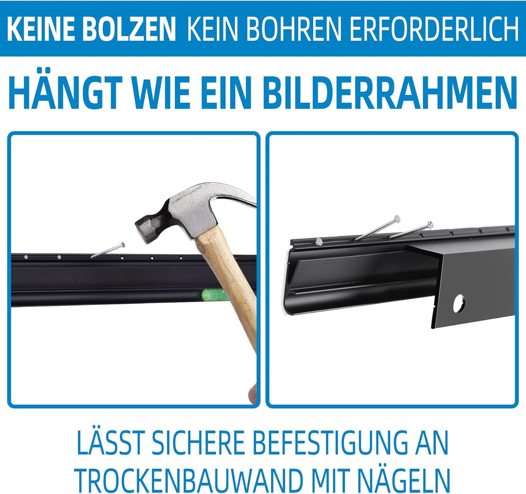 Fernsehhalterung Wand für 32-75 Zoll, Ständerlose TV Wandhalterung, max. VESA 400 x 400 mm, bis zu 6
