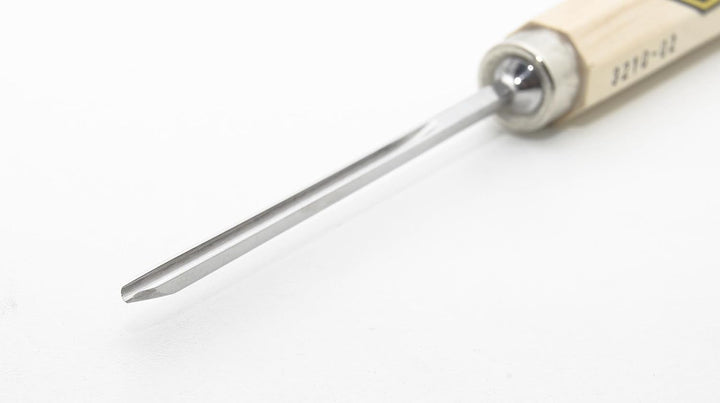 "KIRSCHEN" Werkzeuge 3210006 | Kerbschnitzbeitel mit Weissbuchenheft Stich 10, gerade & tiefer Höhlu