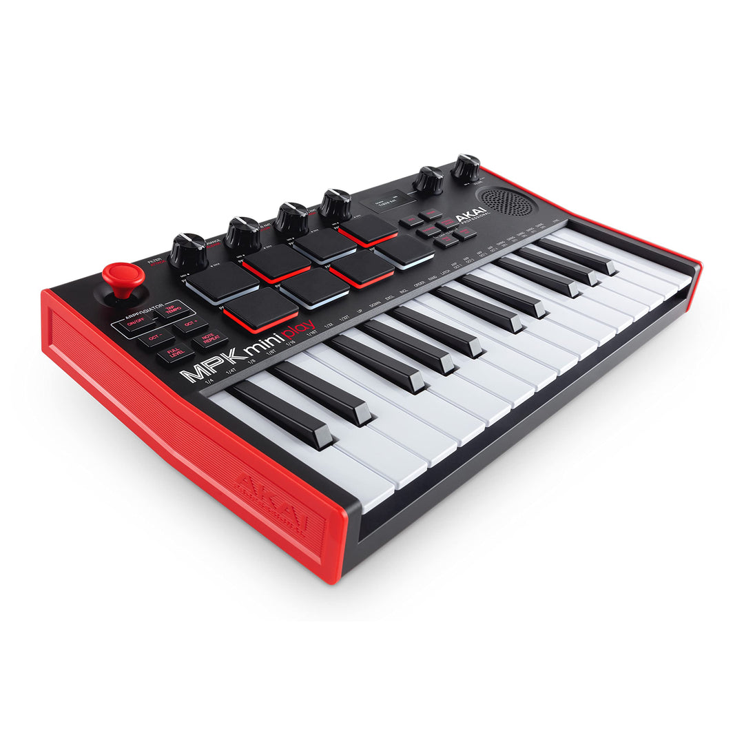 AKAI Professional MPK Mini Play MK3 - MIDI Keyboard Controller mit eingebautem Lautsprecher und Soun