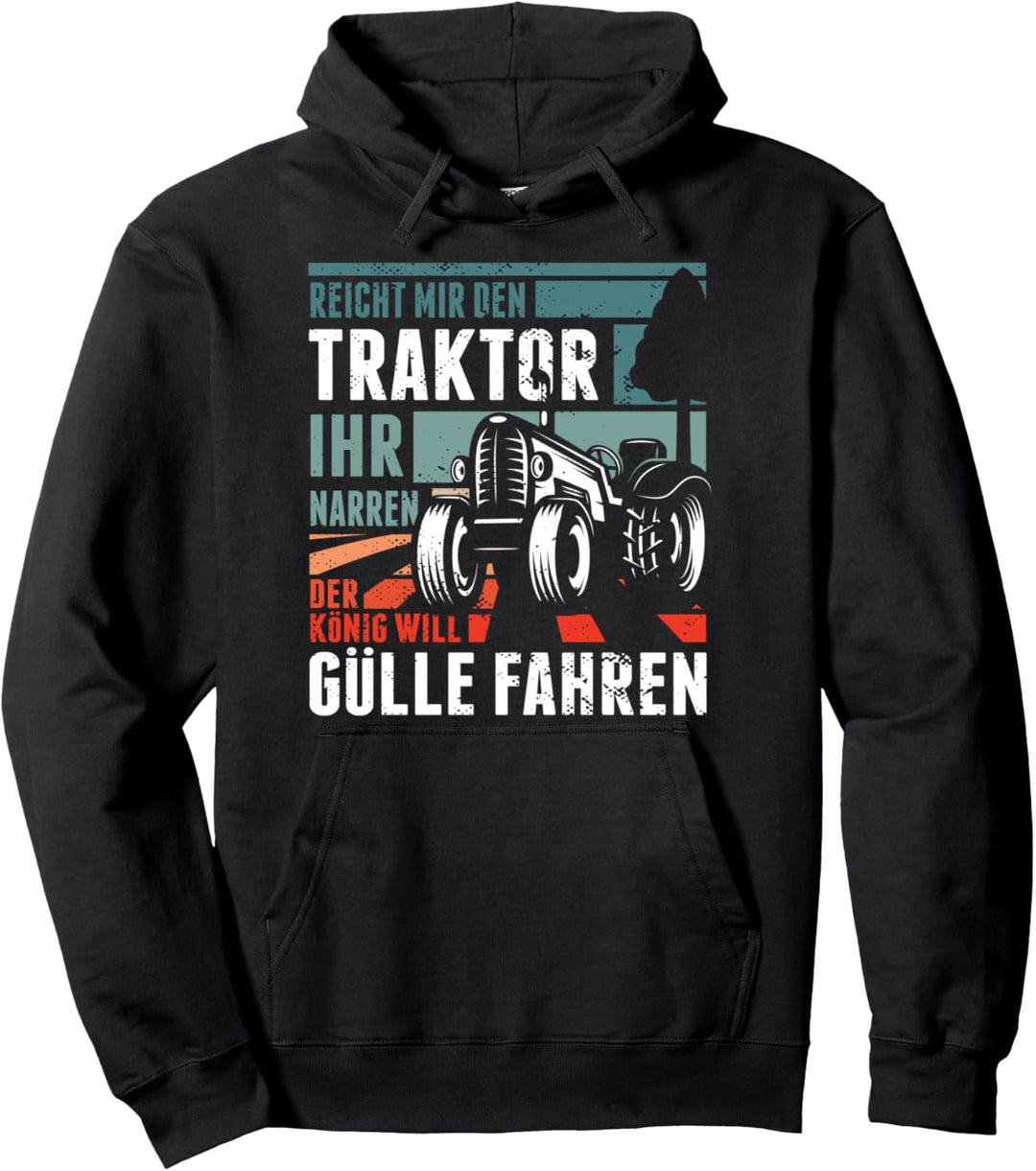 Landwirt Traktor Gülle Bauer Retro Trecker | Lustiges Spruch Pullover Hoodie