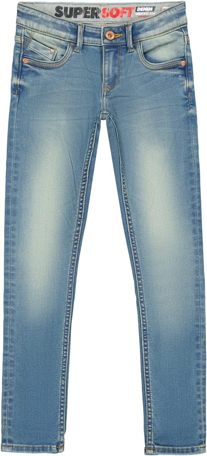 Vingino Mädchen Amiche Jeans 7 Jahre Tinted Mid Blue, 7 Jahre Tinted Mid Blue