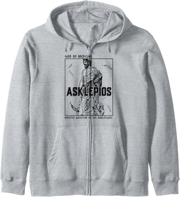 Greek Mythology God Asklepios Medicine Doctor Nurse Kapuzenjacke