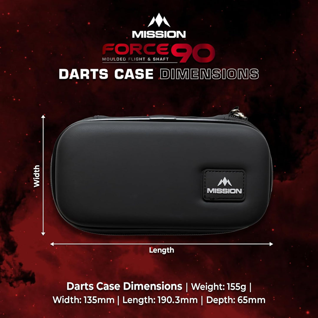 Mission Darts Force 90 Darttasche | EVA-geformte Brieftasche | schlank