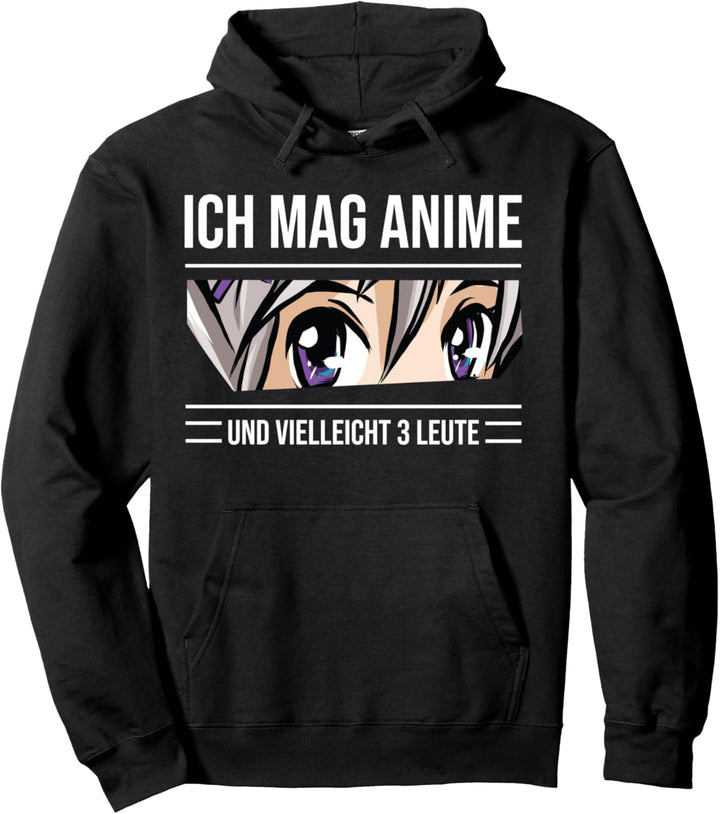 Ich Mag Anime Und Vielleicht 3 Leute | Anime Baka Pullover Hoodie