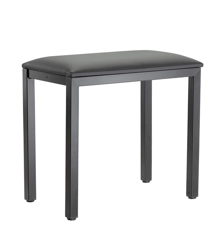 K&M 14088 Klavierbank Schwarz - Stahl, Kunstleder - vierbeiniger Keyboard-Polstersitz - robust vormo