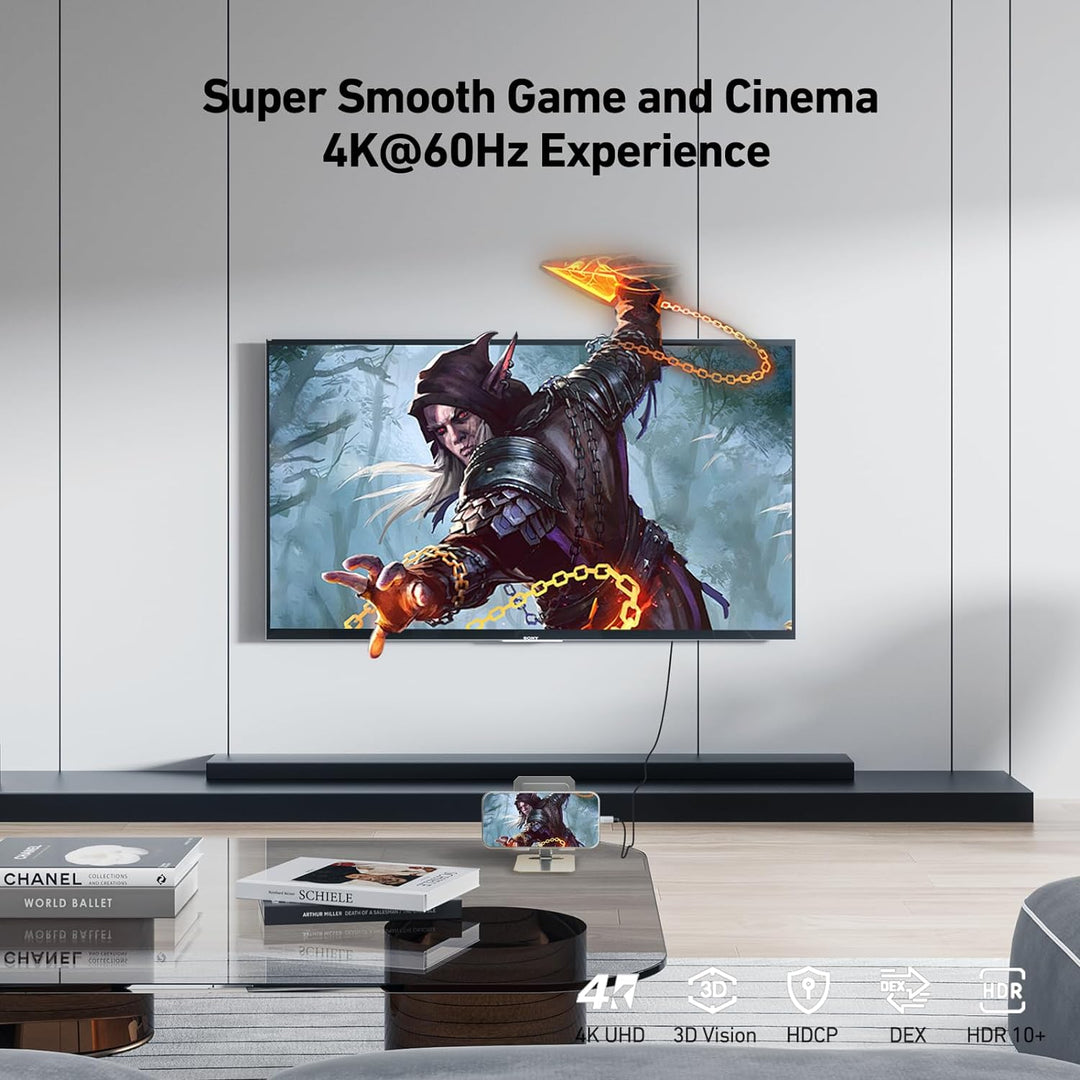 BENFEI USB C auf HDMI Kabel 1,8m(4K@60Hz, 2k@144Hz), 5 Stück USB Typ C auf HDMI [kompatibel Thunderb