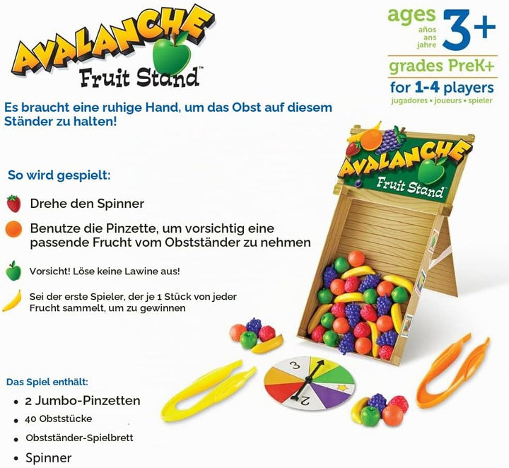 Learning Resources Obststand mit Lawinengefahr Farben &amp; Feinmotorische Fertigkeiten nspiel,