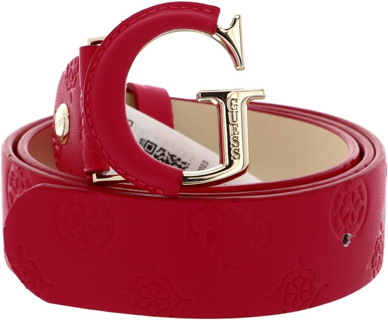 GUESS Geva Adjustable Belt W95 Magenta Logo - kürzbar