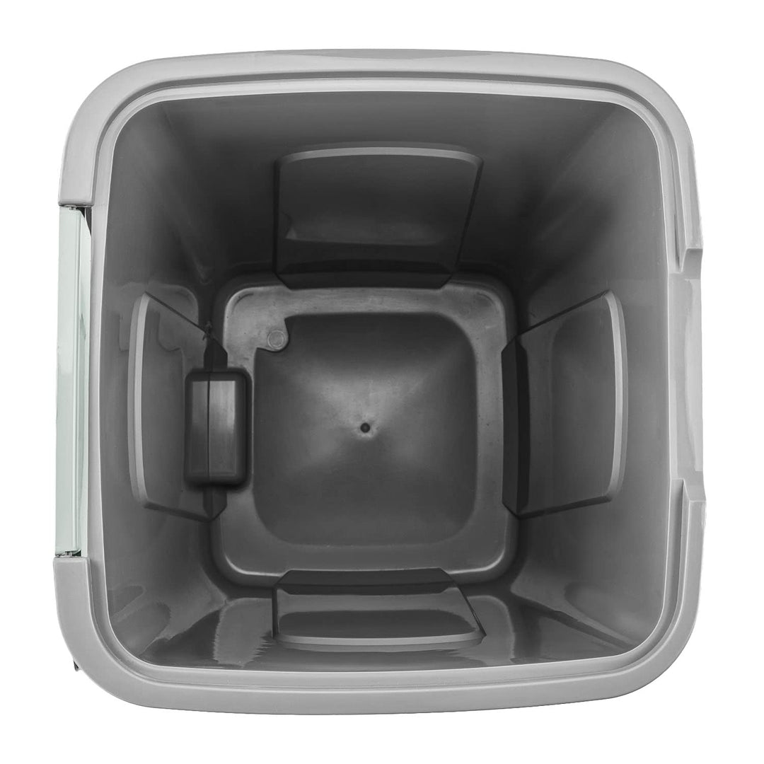 PAFEN Grosser Mülleimer 50l mit Deckel – 3er Set Abfallbehälter 550 x 365 x 370mm - Abfalleimer für