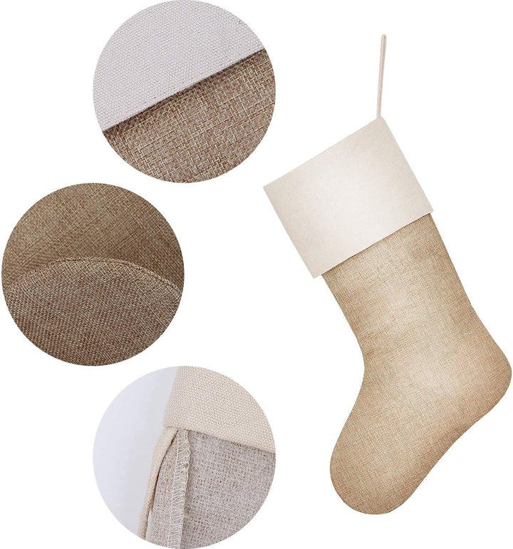 SAVITA 5 Stück Weihnachtsstrümpfe Weihnachten Kamin hängende Strümpfe für Gunst, Urlaub Party Bonbon