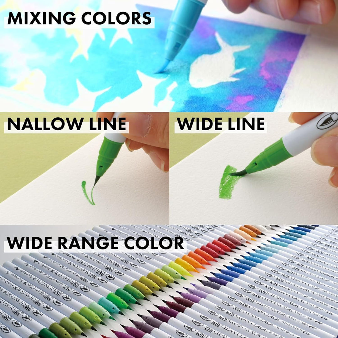 Kuretake Zig Clean Color Real Brush (36 Colors) 36 Stück (1er Pack), 36 Stück (1er Pack)