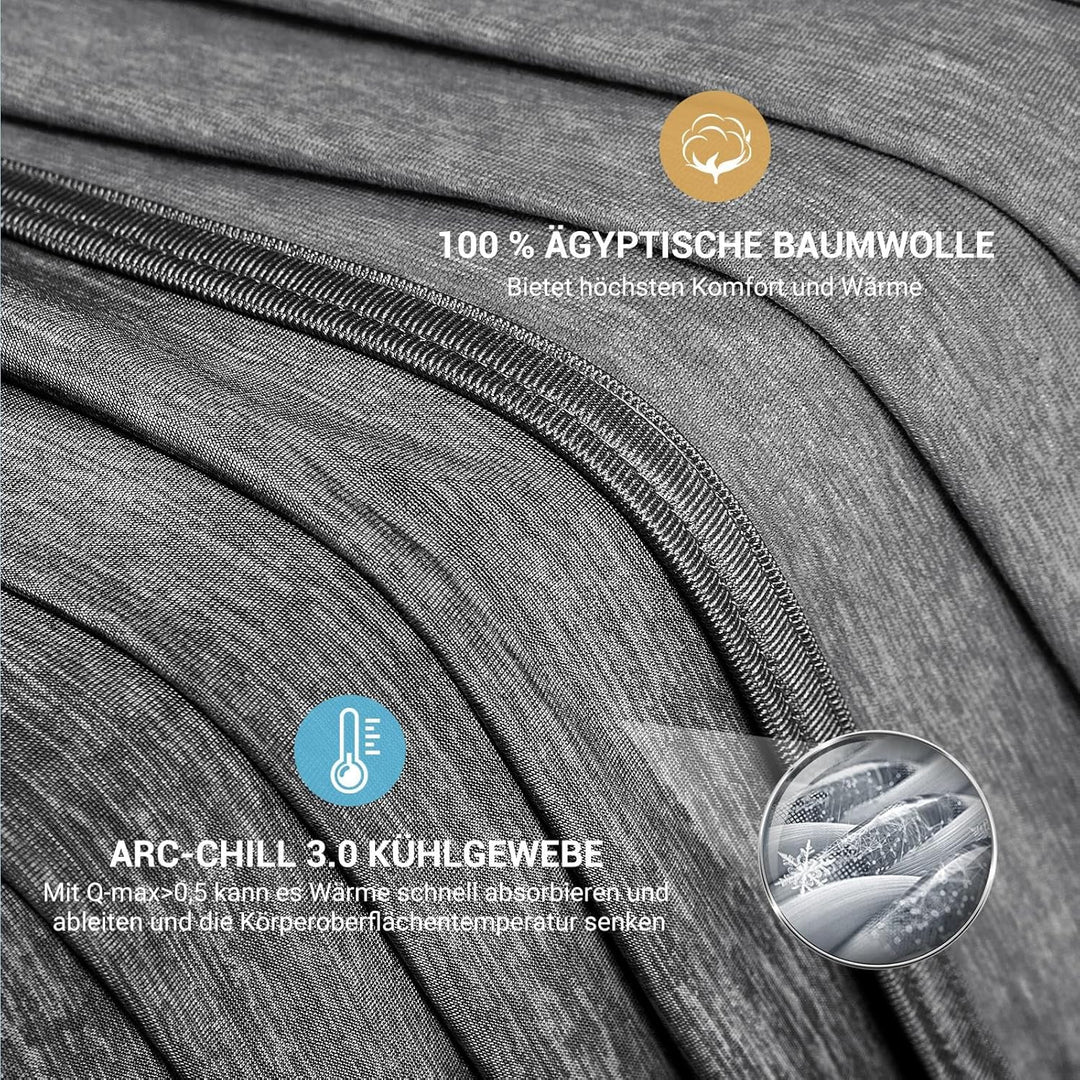 Elegear Kühldecke leichte Sommerdecke, Körper kühl halten, Arc-Chill 3.0 Kühlfasern Q-Max>0,5 Selbst