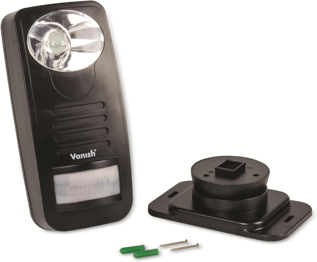 Vanish Wildvertreiber WVT-1, LED-Licht & UKW-Radio, PIR-Bewegungssensor, IP54 Single Wildvertreiber,