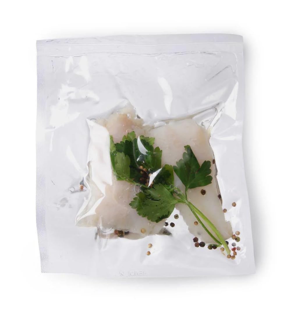 HENDI Vakuumbeutel, für Vakuum-Verpackungsmaschine, Vakuumiergerät, Kochbeutel, 75µm, -20°C bis +100