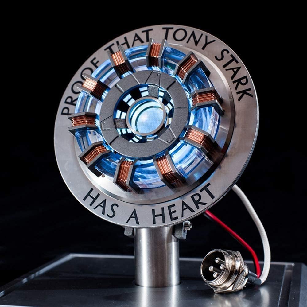 1:1 Iron Man Arc Reactor MK2 DIY USB Finished Product, Vibration Sensor, LED Light, USB Interface, N