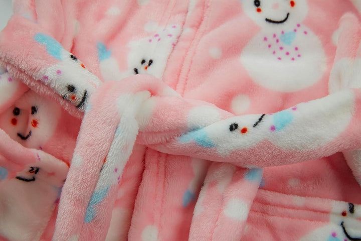 Unisex Baby Korallen Fleece mit Kapuze Morgenmantel Bademantel Jungen Mädchen Kleinkinder Pyjamas Na