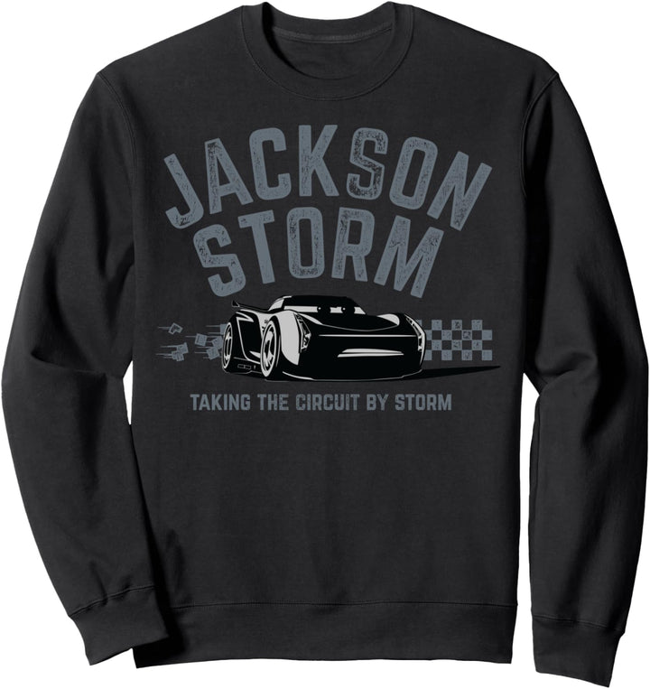 Disney Pixar Cars 3 Jackson Storm Taking The Circuit Text Sweatshirt