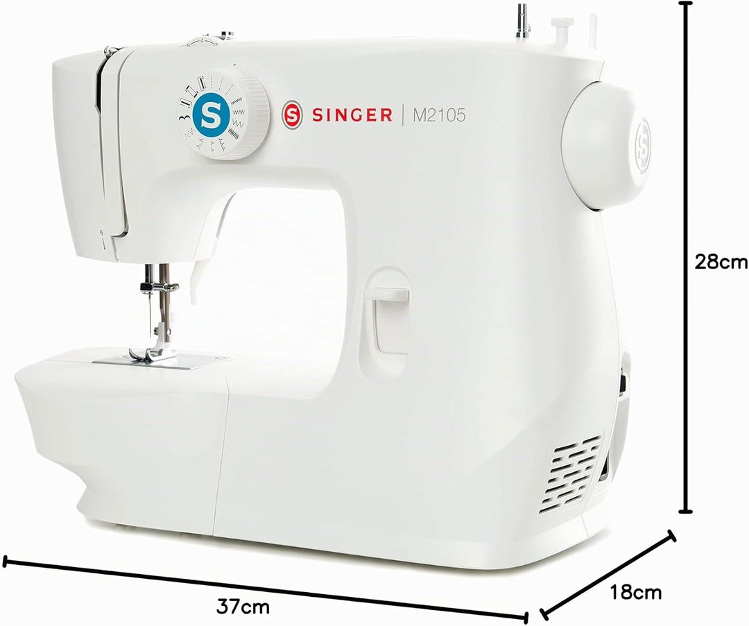 Singer M2105 Nähmaschine, Metall, Weiss