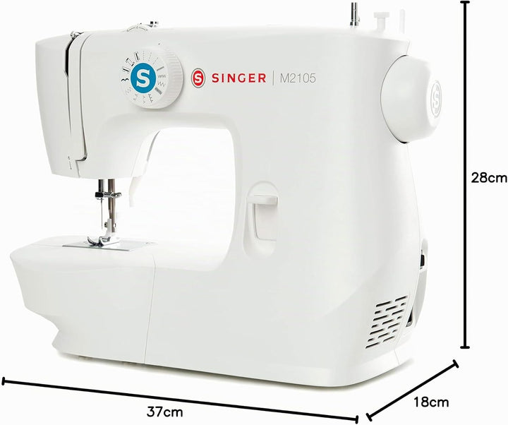 Singer M2105 Nähmaschine, Metall, Weiss