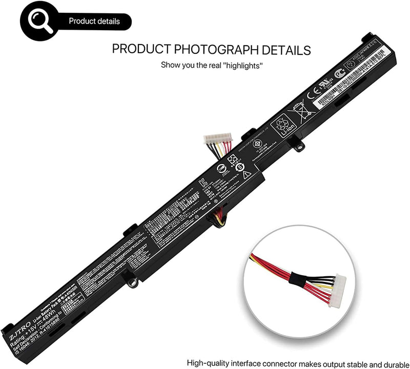 ZJSTRO A41N1501 Laptop Akku für ASUS Rog GL752 G752VW GL752VL GL752VW N552VW N552 N552V N752 N752V N