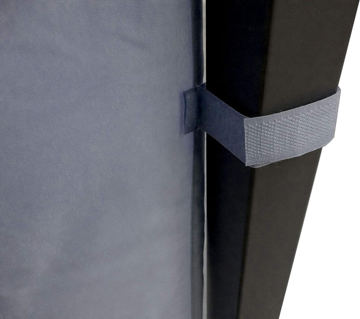 QUICK STAR 2 Seitenteile mit RV 250x192cm für Pavillon Nizza 3x3m Seitenwand Grau RAL 7012