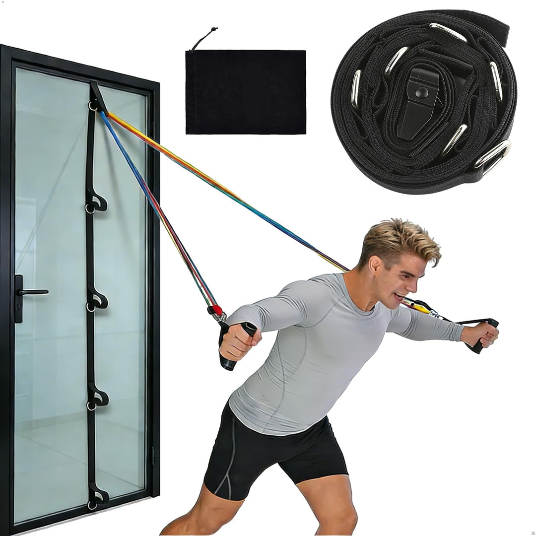 Türanker, Door Anchor Strap for Resistance Bands, Bohr- und Nagelfreier Türanker Gurt mit Mehrpunkt-